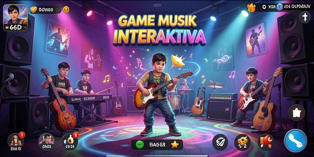 Tampilan gameplay 66D yang menarik dan penuh warna.
