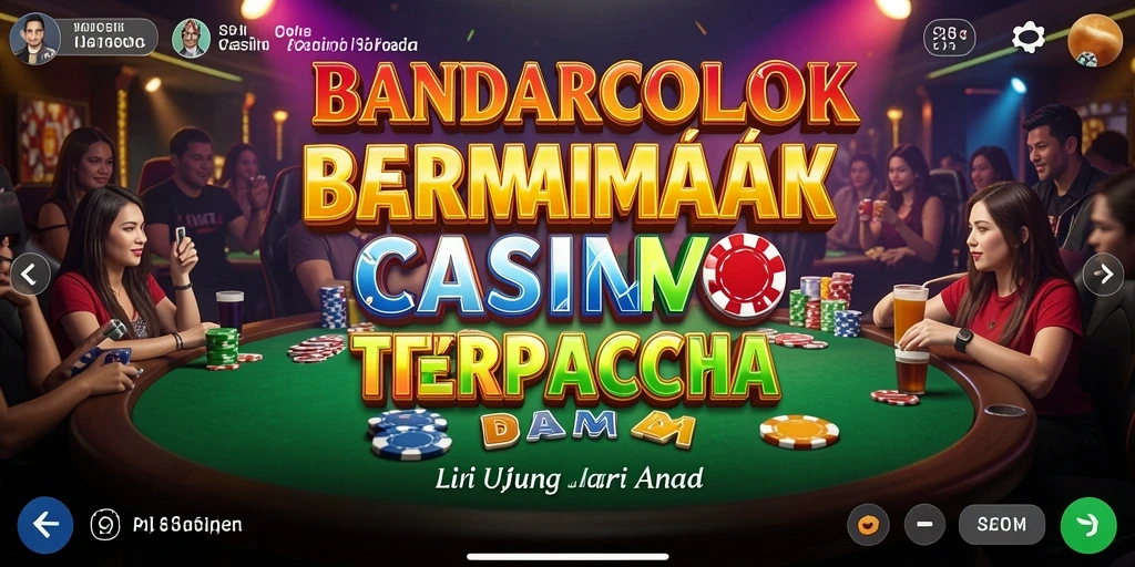 Screenshot BANDARCOLOK menampilkan dealer hidup dan gameplay yang mendebarkan.