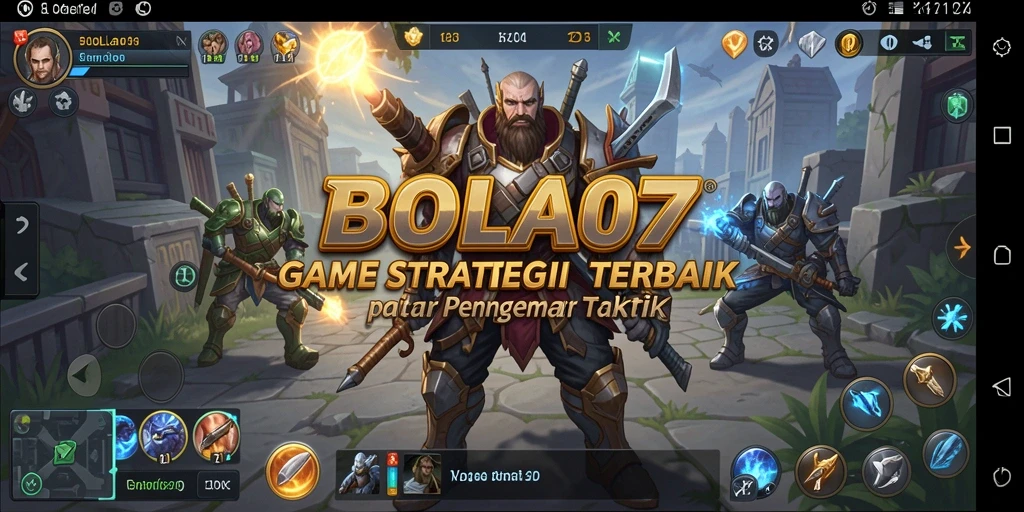 Screenshot permainan BOLA07 menampilkan aksi strategi yang mendebarkan.
