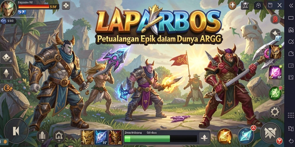 Tampilan menarik dalam pertarungan RPG epik LAPARBOS.