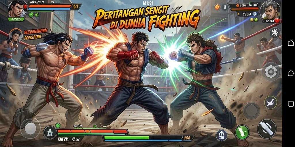 Tampilan menarik dari gameplay seru MPO2121 saat bertarung.