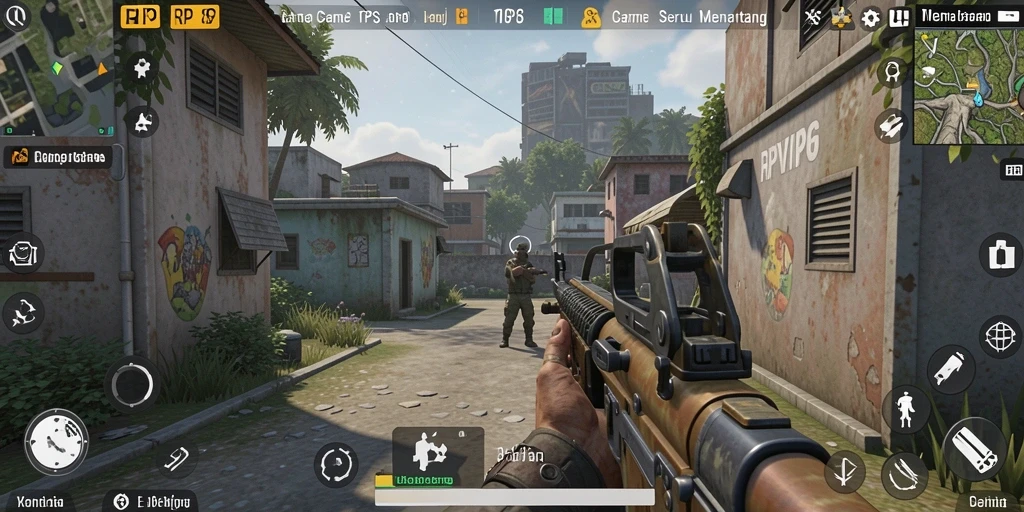 Tampilan gameplay menegangkan dari RPVIP6 di medan perang.