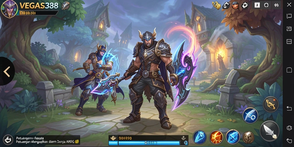 Tangkapan layar utama <strong>VEGAS338</strong> menunjukkan aksi seru dalam pertempuran ARPG.